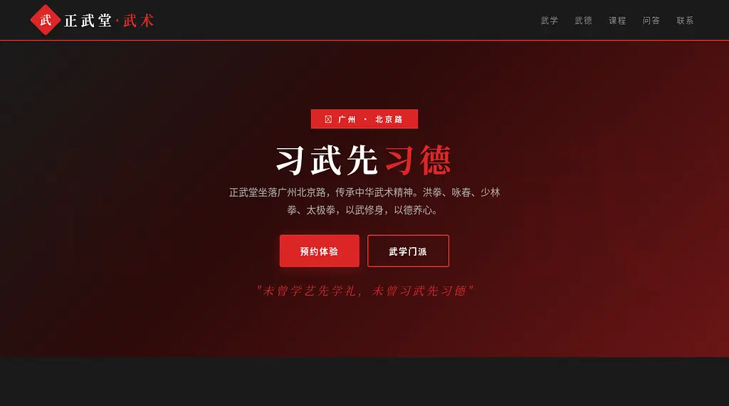 正武堂武术 预览